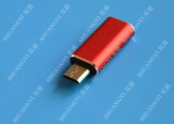Chine Type rouge d'USB 3,1 mâle de C à Pin micro USB micro d'USB 5 mince pour le téléphone portable fournisseur