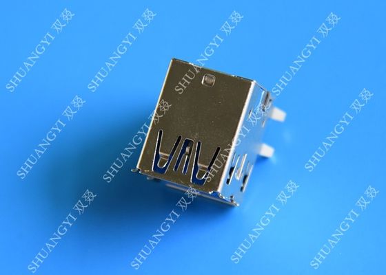 Chine Type micro femelle de connecteur d'USB de doubles couches une IMMERSION à angle droit Jack de 8 bornes fournisseur