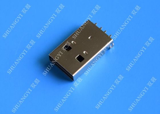 Chine USB 2,0 un connecteur de remplissage masculin d'USB, connecteur de carte PCB de Pin de la soudure 4 de support de Jack de prise fournisseur