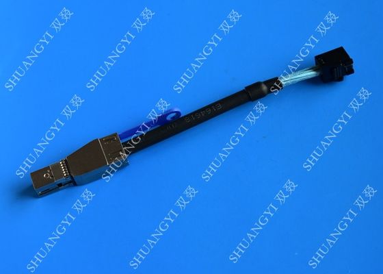Chine Câble ci-joint par publication périodique noire HD externe mini SAS SFF-8643 de 0,3 M SCSI au câble SFF-8644 fournisseur