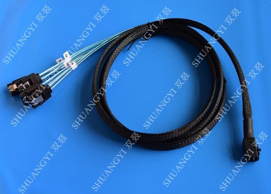 Chine Mini SAS câble interne de HD (SFF-8643) à 4 pieds avant du câble 3,3 d'évasion de SATA/1M fournisseur