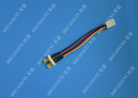 Chine femelle 3-Pin 2 au câble masculin d'adaptateur de connecteur d'alimentation de Y-diviseur de fan de caisse d'ordinateur de x 3-Pin fournisseur